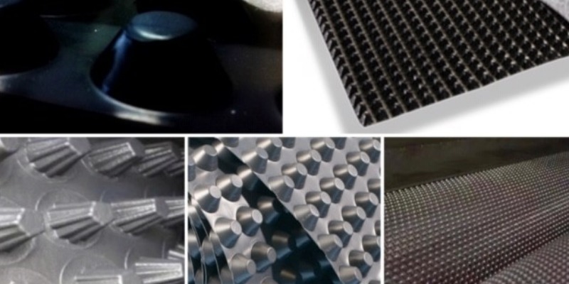 Membrane bugnate prodotte con hdpe riciclato