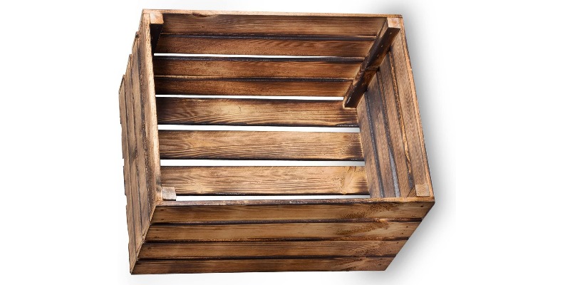 rMIX: Il Portale del Riciclo nell'Economia Circolare - Achetez les caisses vintage en bois flammé 50 x 40 x 30 cm. #publicité