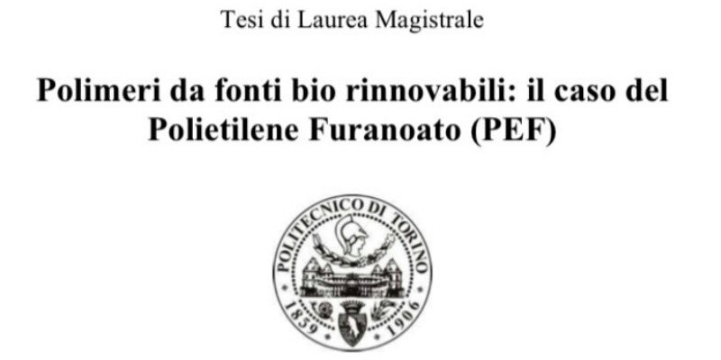 rMIX: Il Portale del Riciclo nell'Economia Circolare - Polymers from renewable bio sources: the case of Polyethylene Furanoate (PEF)