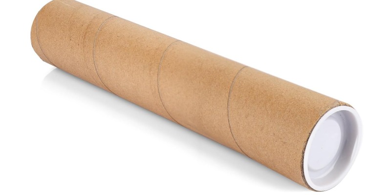 rMIX: Il Portale del Riciclo nell'Economia Circolare - Acquista i Tubi in cartone per spedizioni Postali con Tappi, 5,6x40cm Carta Kraft. #ads