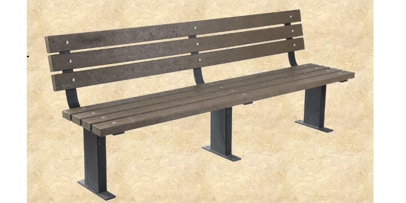 Bench in Recycled Plastic for Outdoor