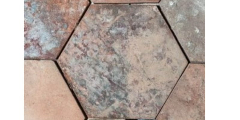 rMIX: Reclaimed and Recycled Hexagonal Terracotta Tiles