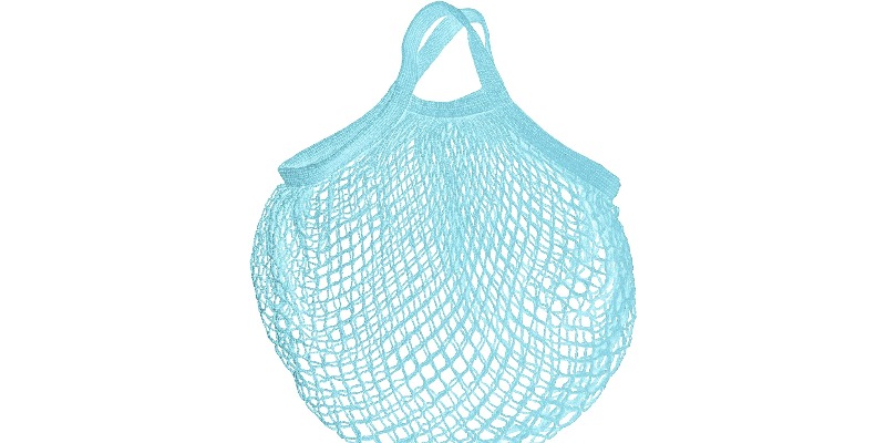 rMIX: Il Portale del Riciclo nell'Economia Circolare - Reusable blue shopping mesh bag. #advertising