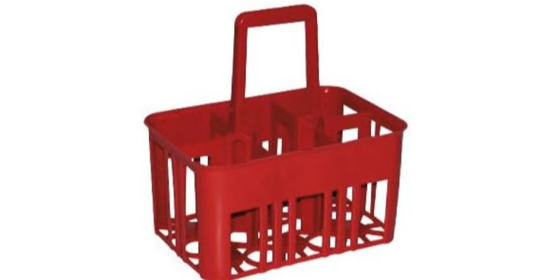 rMIX: Il Portale del Riciclo nell'Economia Circolare - Compra la cesta portabotellas de plástico de 6 plazas roja. #publicidad