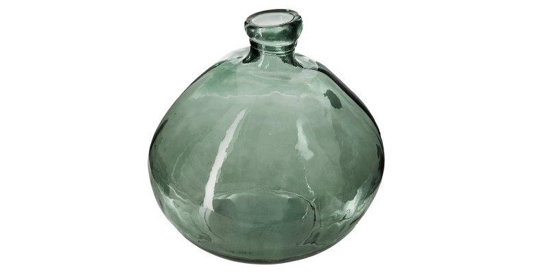 rMIX: Il Portale del Riciclo nell'Economia Circolare - Acquista il Vaso rotondo in vetro riciclato verde cachi D23cm. #pubblicità