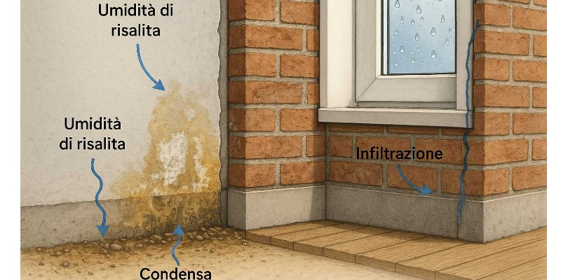 Come nascono e si risolvono le varie forme di umidità nella casa