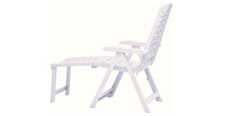 rMIX: Il Portale del Riciclo nell'Economia Circolare - Buy the white plastic sun lounger, 60x108x109 cm. #ads