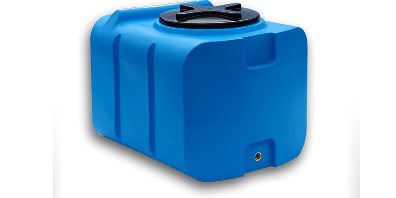 rMIX: Il Portale del Riciclo nell'Economia Circolare - Réservoir d'eau potable 200 L Bleu Sans BPA. Filetage en laiton 3/4