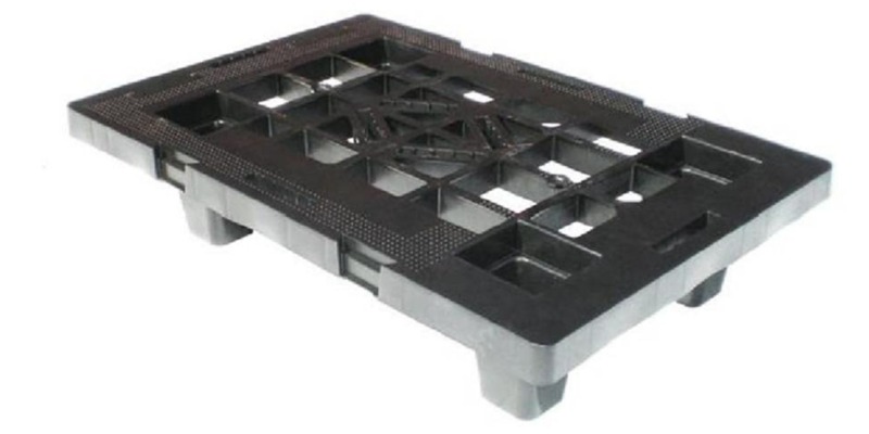 rMIX: Il Portale del Riciclo nell'Economia Circolare - Acquista il Pallet in plastica riciclata (PP), Mis. 400 L x 600 P x 124 H mm, con 4 piedi, piano forato, portata statica 700 Kg, portata dinamica 200 Kg. #ads