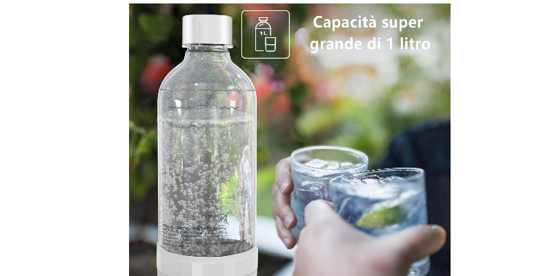 rMIX: Il Portale del Riciclo nell'Economia Circolare - Acquista la Bottiglia per soda, adatta per acqua gassata e acqua frizzante, senza BPA, riutilizzabile e riempita in plastica PET per uso alimentare. #ads