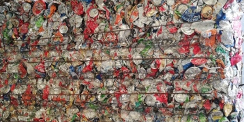 Aluminum Cans in Bales