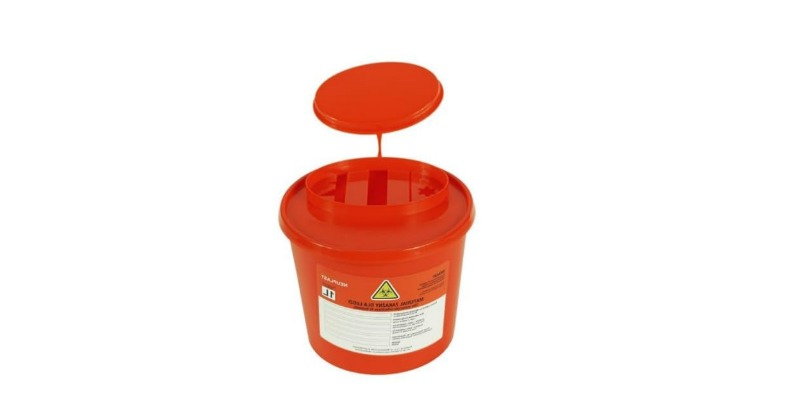rMIX: Il Portale del Riciclo nell'Economia Circolare - Buy 5 needle containers, medical waste, needle holder with lid 1 liter. #ads