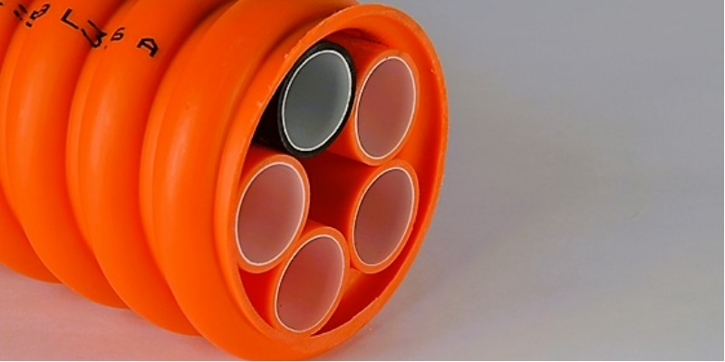 Production of plastic pipes for the building sector
