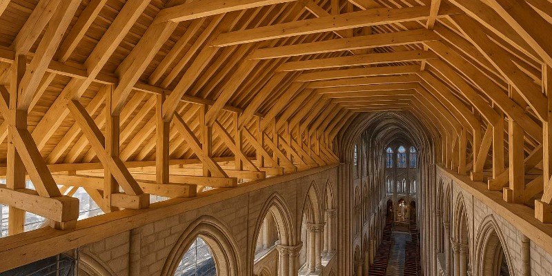 Restauración de las estructuras de madera de la Catedral de Notre Dame: Análisis de la construcción, trazabilidad forestal y técnicas de reconstrucción post-incendio