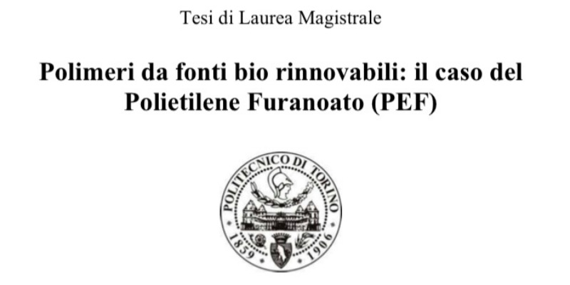 rMIX: Il Portale del Riciclo nell'Economia Circolare - Polymers from renewable bio sources: the case of Polyethylene Furanoate (PEF)