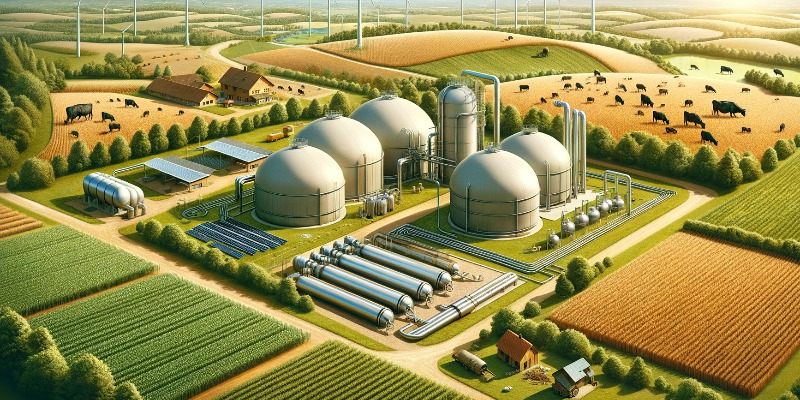 Cogeneration from natural gas, Trigeneration, Cogeneration from biogas, Upgrading of biogas into biomethane, Liquefaction of biomethane, Treatment of atmospheric emissions