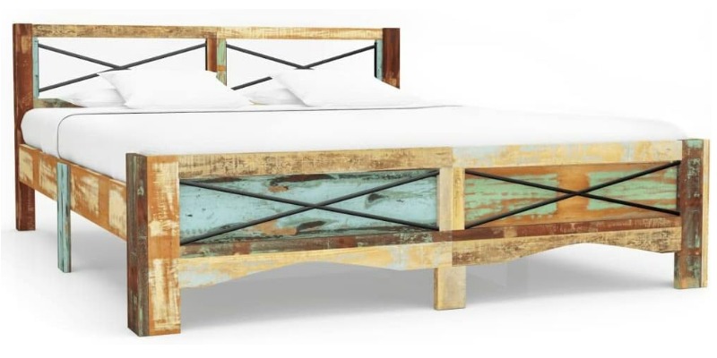 rMIX: Il Portale del Riciclo nell'Economia Circolare - Acquista letto in legno massello riciclato 140x200 cm