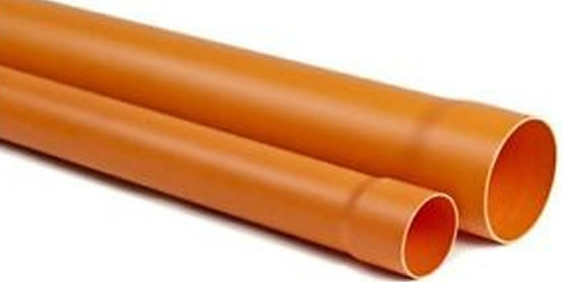 rMIX: Il Portale del Riciclo nell'Economia Circolare - Tubo PVC plastica rossa arancio 2 ML Diam. 100 mm acqua e fogna. #pubblicità