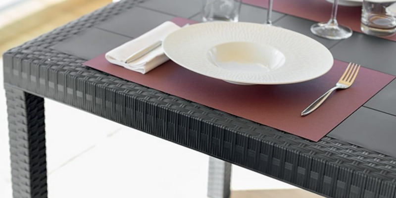rMIX: Il Portale del Riciclo nell'Economia Circolare - Comprar Mesa de jardín rectangular de plástico, 6 plazas en Rattan. #publicidad