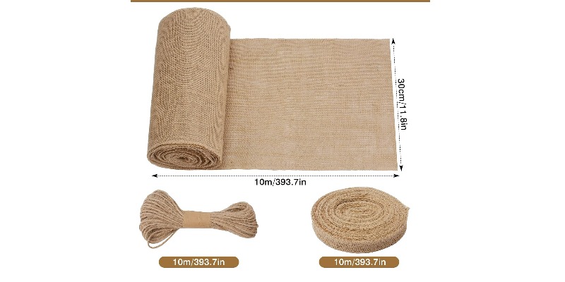 rMIX: Il Portale del Riciclo nell'Economia Circolare - Achetez l'ensemble de chemin de table en jute, chemin de table en jute 30 cm. #les publicités
