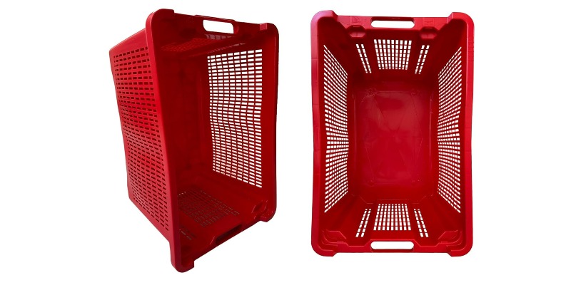 rMIX: Il Portale del Riciclo nell'Economia Circolare - Buy the Space-saving Agricultural Fruit and Vegetable Box in HDPE Polyethylene. Stackable and Overlapping. 52x29x42H cm. #ads