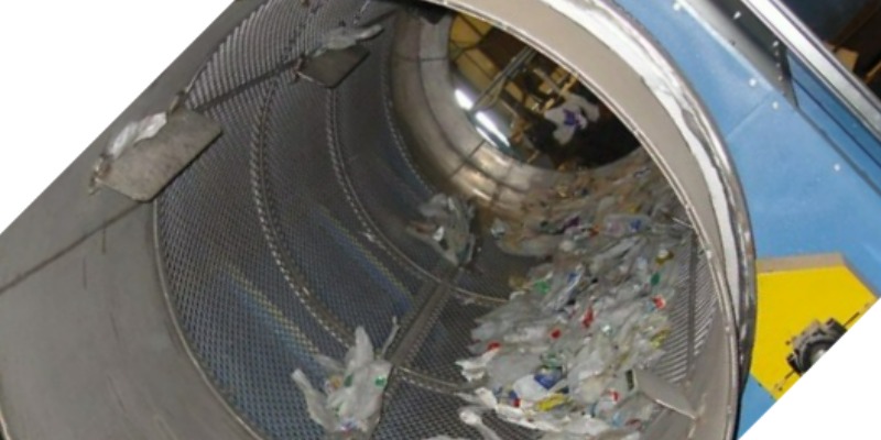 Roto-Sifting Plant for the Cleaning of Plastic Waste