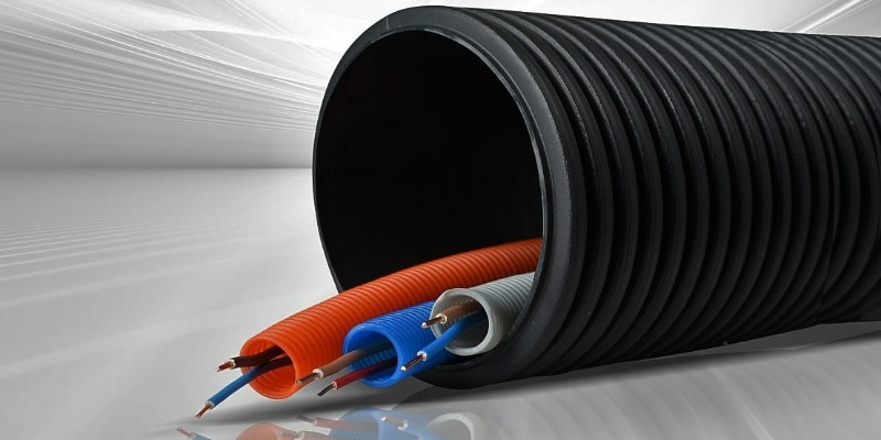 rMIX: Production de Tubes Onduleux Passage de Câbles en PEHD Recyclé