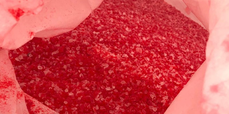 rMIX: Ground in Red PMMA from Post Industrial Waste