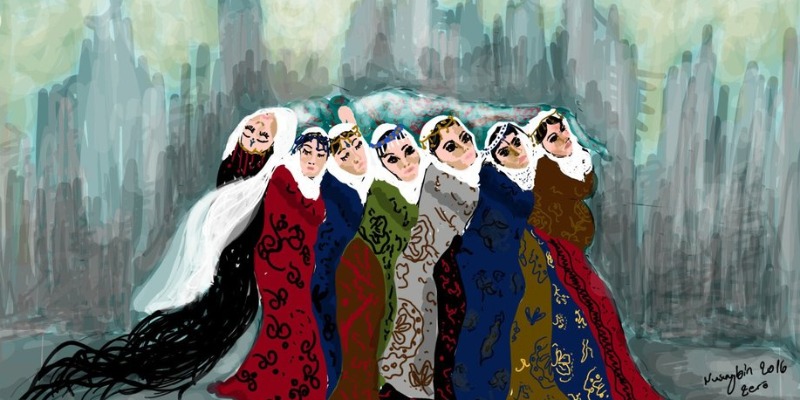 Art with the discarding of waste