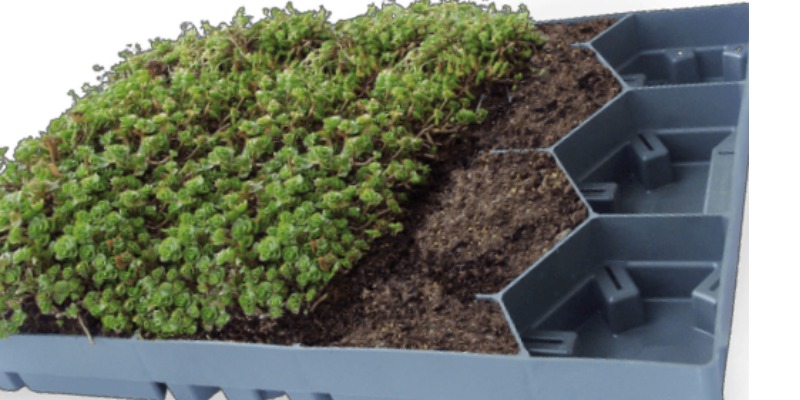 rMIX: Recycled Plastic Modules for Green and Insulated Roofs