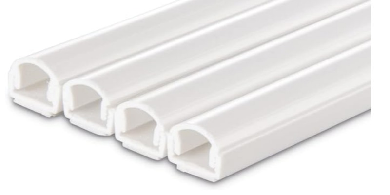 rMIX: Il Portale del Riciclo nell'Economia Circolare - Achetez la caniveau PVC semi-circulaire, 100/1,1/1 cm, 4 pièces, couleur : Blanc. #annonces