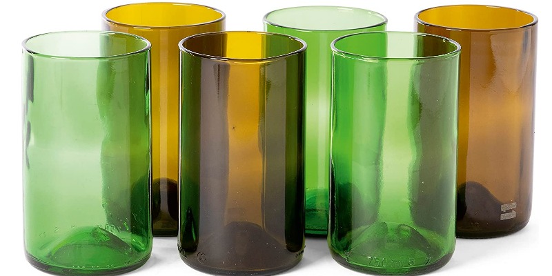 R&R: Set di Bicchieri in Vetro Riciclato per Cocktail