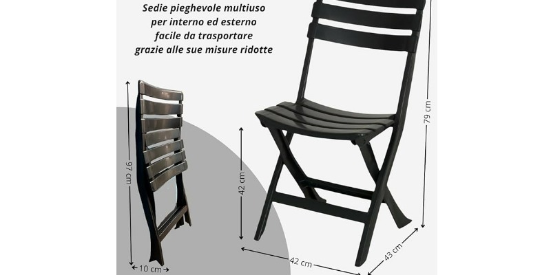 rMIX: Il Portale del Riciclo nell'Economia Circolare - Acquista il Set di 4 sedie portatili per uso esterno e interno, giardino, balcone, campeggio. #ads