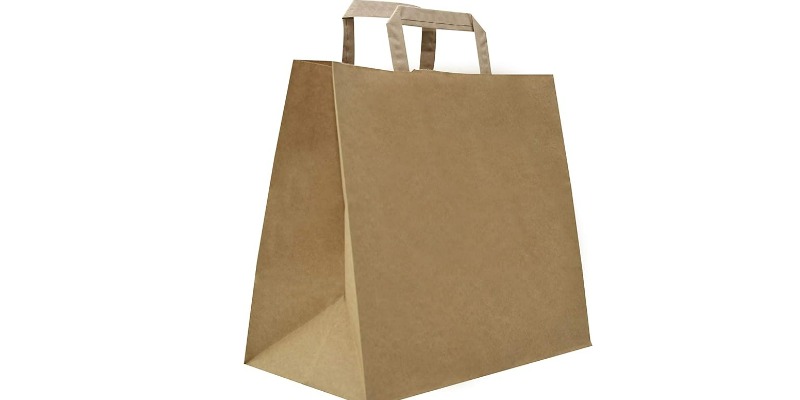 rMIX: Il Portale del Riciclo nell'Economia Circolare - Achetez Sacs en papier kraft à fond carré, couleur Havane, anse plate, dim. 27+17x29 cm, 50 pcs. #annonces