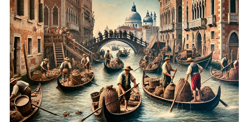 La gestion des déchets à Venise pendant la période de la Sérénissime : un modèle d'hygiène et de durabilité