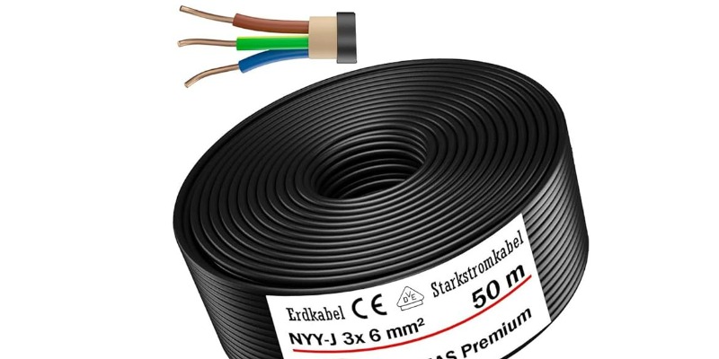 rMIX: Il Portale del Riciclo nell'Economia Circolare - Acquista Cavo elettrico per la posa in esterni e in terra, matassa cavo di alta tensione standard, prodotto in Germania, 3 x 6 mm², 50 ml- #ads