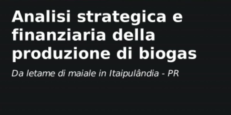 rMIX: Il Portale del Riciclo nell'Economia Circolare - Análisis estratégico y financiero de la producción de biogás.