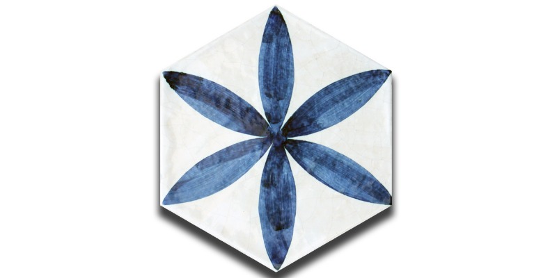 rMIX: Monochromatic Hexagonal Handmade Glazed Majolica