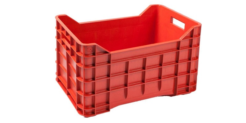 rMIX: Il Portale del Riciclo nell'Economia Circolare - Comprar cajón de frutas y verduras de plástico (HDPE), apilable, capacidad 40 litros, tamaño. 530 ancho x 360 profundidad x 310 alto mm. #anuncios