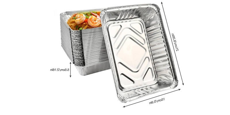 rMIX: Il Portale del Riciclo nell'Economia Circolare - Achetez les 50 plaques de cuisson en aluminium 21x15x5,5 cm. 1000 ml. Rectangulaire. #publicité