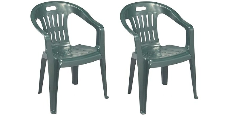 rMIX: Il Portale del Riciclo nell'Economia Circolare - Acquista 4 Sedie in Resina di plastica Verde impilabile con braccioli per casa Giardino Bar sagra Campeggio. #ads