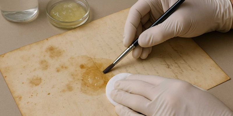 Pulitura enzimatica dei manufatti cartacei antichi: nuove metodologie per la conservazione dei documenti storici