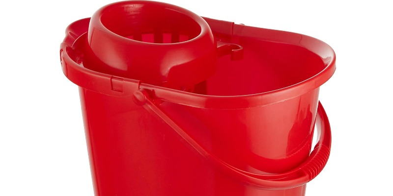 rMIX: Il Portale del Riciclo nell'Economia Circolare - Seau Classique avec Essoreuse, Plastique, Rouge, 39x28x30,5 cm. #publicité