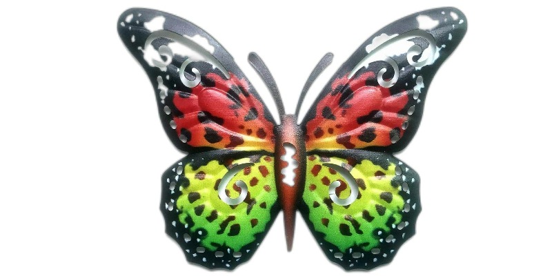 rMIX: Il Portale del Riciclo nell'Economia Circolare - Acquista grande farfalla in metallo ornamento da giardino