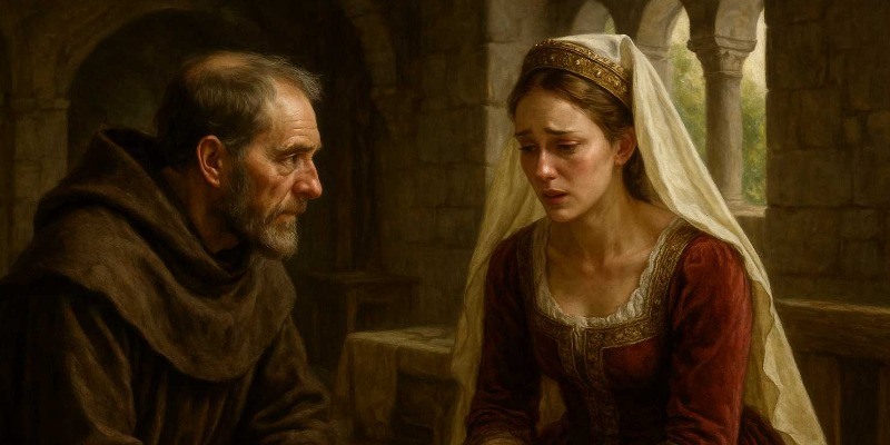 El hermano Elara y el secreto de la noble: un misterio medieval entre la intriga familiar y la paz del convento