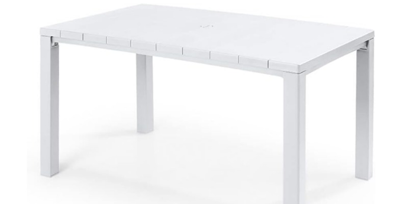 rMIX: Il Portale del Riciclo nell'Economia Circolare - Compra la Mesa de Jardín Apta para 6 Personas 147X90X74,5H - Blanca. #publicidad