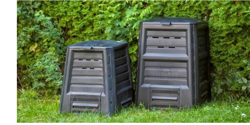rMIX: Compostador de plástico reciclado (polipropileno) para el jardín