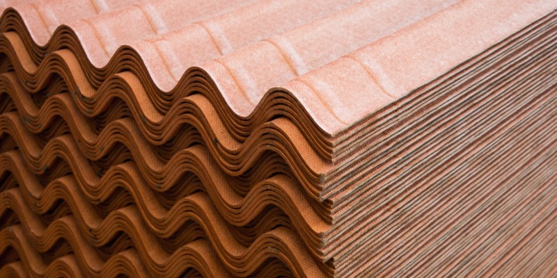 How to recycle building waste: corrugated sheets of bituminous cardboard