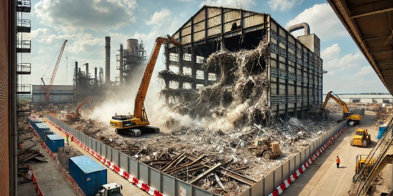 https://www.rmix.it/ - Demolizioni industriali sostenibili: Principi ingegneristici e ambientali per una gestione efficace