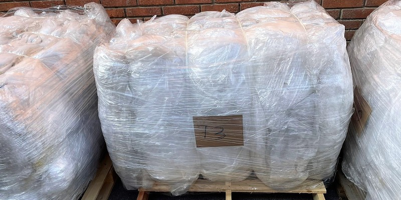 rMIX: Bales of Stretch Film Cleaned from Industrial Packaging